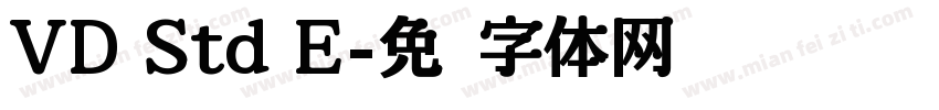 VD Std E字体转换